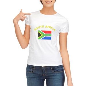 Zuid Afrikaanse vlag t-shirt voor dames