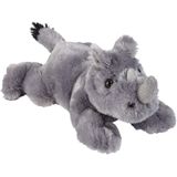 Pluche knuffel dieren Neushoorn 25 cm - Speelgoed dieren knuffelbeesten