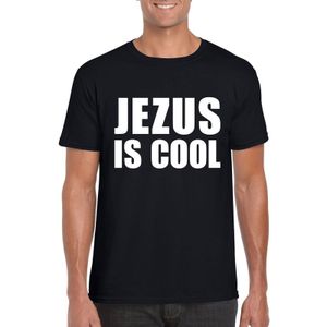 Jezus is cool shirt zwart voor heren