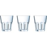 6x Stuks waterglazen/drinkglazen Granity  200 ml