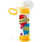 18x Kinder bellenblaas Party Bubbles 60 ml gekleurd flesje