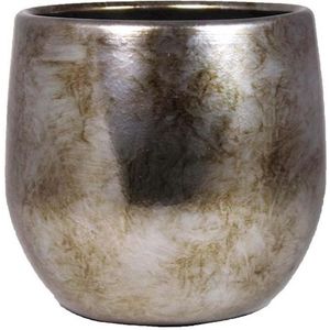 Bela Arte Plantenpot - keramiek - goud glans - D23-H21 cm