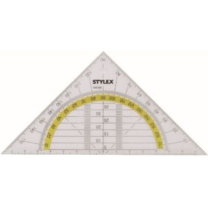 Geo driehoek met liniaal 14 cm