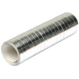 Pakket van 6x stuks serpentine rollen metallic zilver 4 meter