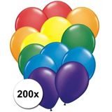 200 stuks regenboog ballonnen