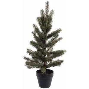 Kerst kunstboom groen in pot 60 cm