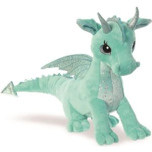 Pluche groene draak/draken knuffel van 30 cm - kinder speelgoed dieren knuffels