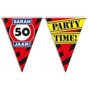 Sarah 50 jaar feest slingers 10 meter