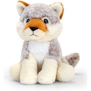 Keel Toys Knuffel - Wolf - Grijs - Dieren Knuffels - Pluche - 25 cm