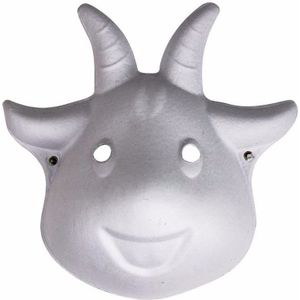 Papieren geiten masker 22 cm