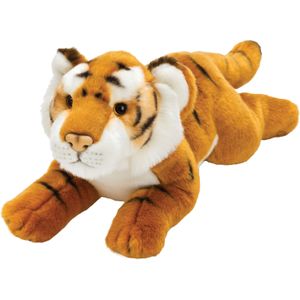 Pluche knuffel dieren Bruine Tijger 33 cm - Speelgoed knuffelbeesten - Safaridieren