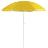 Verstelbare Strand/Tuin Parasol Geel 200 cm - UV Bescherming - Voordelige Parasols