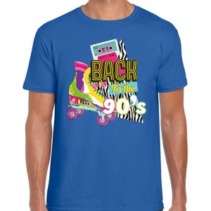 Bellatio Decorations Verkleed shirt heren - back to the 90s - blauw - jaren 90 - foute party