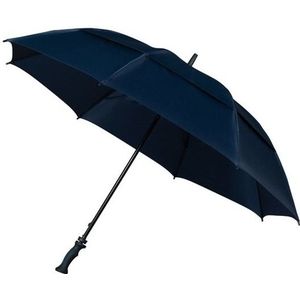 Stormparaplu extra sterk donkerblauw 130 cm