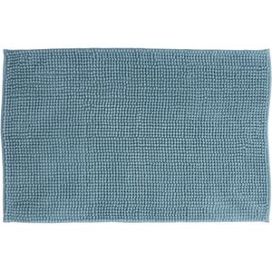 Atmosphera Badkamer kleedje/badmat voor de vloer - 50 x 80 cm - lichtblauw - polyester/katoen