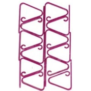 Gerim Kitchen Solutions Tafelkleedklemmen - 8x stuks - roze - kunststof