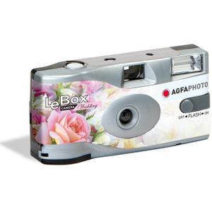 Wegwerp camera/fototoestel met flits voor 27 kleurenfotos voor bruiloft/huwelijk