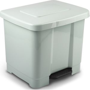 PlasticForte Pedaalemmer - 2-vaks - mintgroen - 35 l - 43 cm