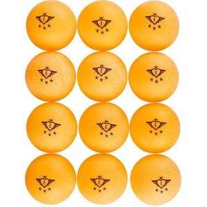 Set van 12x stuks tafeltennis/pingpong ballen oranje 4 cm