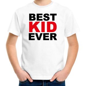 Best kid ever t-shirt wit voor kinderen - verjaardag cadeau funshirt