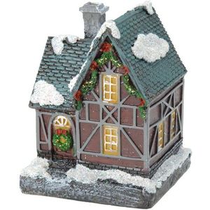 1x Verlichte color changing kerstdorp huisjes/kersthuisjes 13 cm