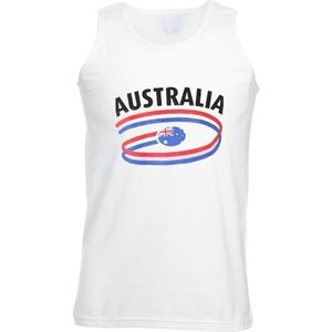 Australie tanktop voor heren met vlaggen print