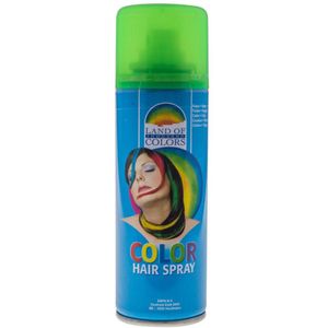 Carnaval verkleed haar verf - fluor groen - busje 111 ml - Haarspray