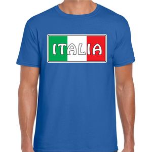 Italie / Italia landen shirt blauw voor heren