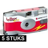 5x Agfa LeBox wegwerp cameras