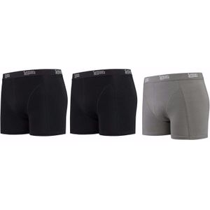 Voordeelpakket Lemon and Soda boxers zwart en grijs 3 stuks L