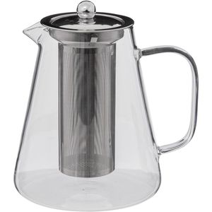 Secret de Gourmet - Theepot - glas/rvs - met filter - 1300 ml