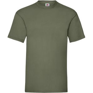 5-Pack Maat XL - Olijf groene t-shirts met ronde hals 165 gr valueweight voor heren