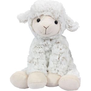 Pia Toys Knuffeldier Schaap/lammetje - zachte pluche stof - premium kwaliteit knuffels - wit - 25.5 cm