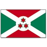 Gevelvlag/vlaggenmast vlag Burundi 90 x 150 cm