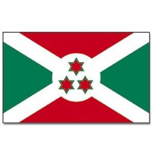 Gevelvlag/vlaggenmast vlag Burundi 90 x 150 cm