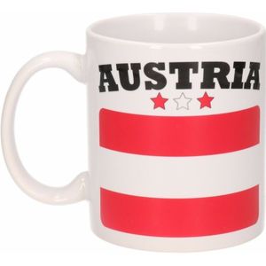 Vlag Oostenrijk beker 300 ml