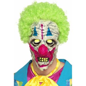 UV clown masker met haar