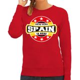 Have fear Spain / Spanje is here supporter trui / kleding met sterren embleem rood voor dames