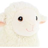 Keel Toys pluche schaap/lammetje knuffeldier - wit - lopend - 25 cm