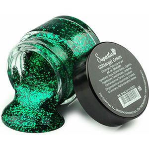 Superstar Glittergel voor lichaam/haar en gezicht - groen - 15 ml