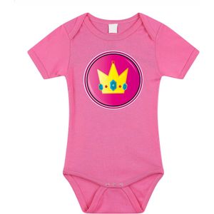 Bellatio Decorations Baby rompertje - prinses PeachÃÂ - roze - kraam cadeau - babyshower - romper