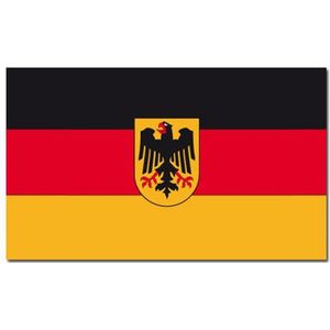 Gevelvlag/vlaggenmast vlag Duitsland 90 x 150 cm