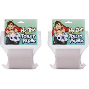 3x rollen toiletpapier niet af te scheuren fopartikelen