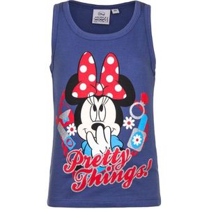 Mouwloos Minnie Mouse t-shirt blauw