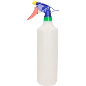 Waterverstuivers/sprayflessen wit 1 liter 31 cm