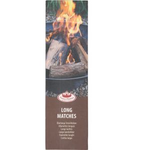 Fancy Flames BBQ/Barbecue lucifers - 45x - lange lucifers - 28 cm