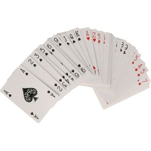 Longfield Geplastificeerde Speelkaarten - Poker/Bridge - 4 Indices - 10 Stuks