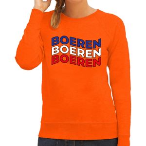 Oranje Koningsdag trui - boeren protest - dames