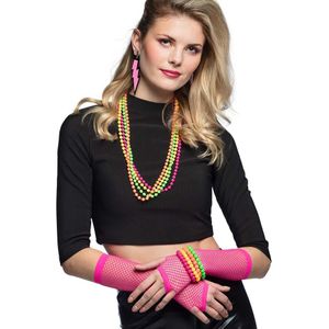 Boland Foute 80s/90s party verkleed accessoire set - 5-delig -Ãâ  jaren 80/90 thema feestje