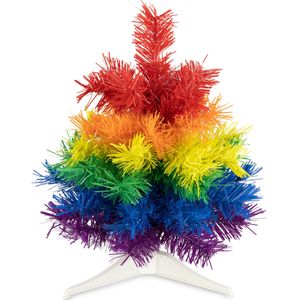 R en W kunst kerstboom klein - regenboog kleuren - H30 cmÃÆÃâÃÂ¢Ã¢âÂ¬ÃÂ¡ÃÆÃ¢â¬Å¡ÃâÃ - kunststof